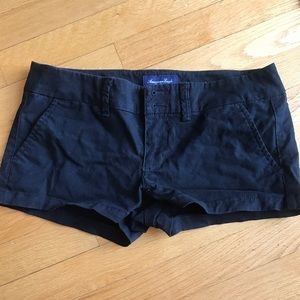 American Eagle black low Rise shorts